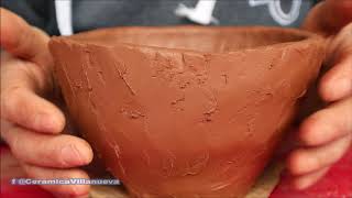 TECNICA DEL CHURRITO O MACARRON VASIJA DE CERAMICA tutorial [upl. by Rann]