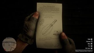 Red Dead Redemption 2 Poison Throwing Knife Recipe Location [upl. by Mcroberts538]