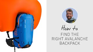 AVABAG ASCENT Ski Touring Backpacks  ORTOVOX Backpack advisor [upl. by Erialb]