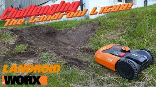 Robot Mower Landroid L1500L2000 testing capabilities inclines obstacles long grass unpck inst [upl. by Miksen579]