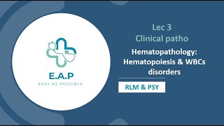 Lec 3  Clinical patho  Hematopathology Hematopoiesis amp WBCs disorders [upl. by Petersen]