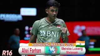 Alwi Farhan vs Meiraba Luwang Maisnam  R16 Kaohsiung Masters 2024 [upl. by Margaux882]