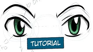 COMO DESENHAR OLHOS NO MANGÁ  Tutorial [upl. by Gram681]