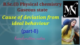 Cause of deviation from ideal behaviour l gaseous state l part8 [upl. by Fredric]