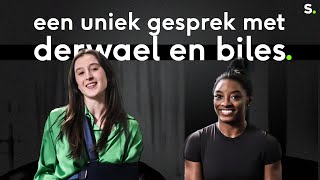 Nina Derwael interviewt Simone Biles in uniek gesprek quotZat je hier echt in het publiek in 2013quot [upl. by Dnalloh]