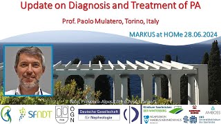 Update on Diagnosis and Treatment of PA  Prof Dr Paolo Mulatero Torino Italy [upl. by Tnomed610]