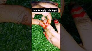 How to apply cello tape finger tapeapplyfingertapetapetrickinstantdiphenna fingerhenna henna [upl. by Selina]