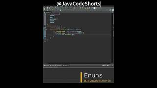 0011 create enums java programming shorts [upl. by Anneuq]