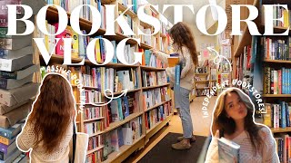 bookstore vlog 🌼✨spend the day book shopping with me at independent bookstores  book haul [upl. by Anehta899]