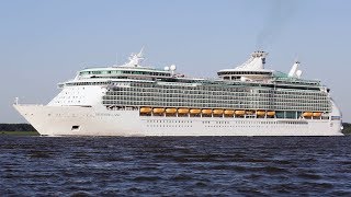 Navigator of the Seas outbound Hamburg  4KUHD [upl. by Jaquiss]