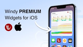 New Windy Premium widgets for iOS [upl. by Asus]