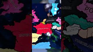 Hoi4 UltraTech Fascist Switzerland vs Border Neighbors Wars hoi4timelapse map europe hoi4 ai [upl. by Celeski]