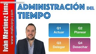 APRENDE a Administrar tu TIEMPO de manera efectiva con la Matriz de administración del tiempo 12 [upl. by Ihsakat]