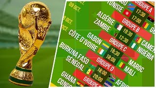 Eliminatoires Coupe du Monde 2018  CalendrierProgramme Du 3ème Tour Phase de Groupes [upl. by Ker]