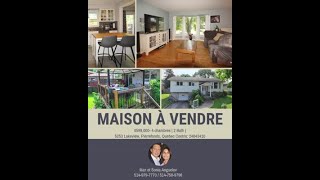 Maison a vendre Pierrefonds House for Sale [upl. by Valery256]