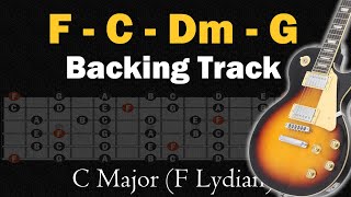 C Major  F lydian  Backing Track  100 Bpm [upl. by Niboc]