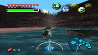 The Legend of Zelda Majoras Mask Flying Zora Link Glitch [upl. by Goulden639]