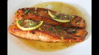 Recette 118  Un Saumon Tendre au Beurre et au Citron en 5 MINUTES  Lemon Butter Salmon [upl. by Karr388]