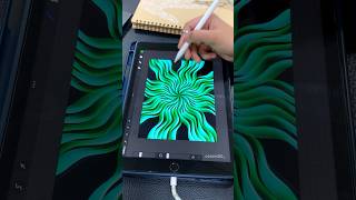 💚🩵💚✨ beautiful art satisfying procreate youtubeshorts drawing mandalaart [upl. by Saerdna]