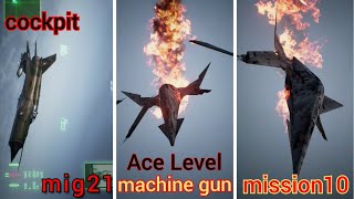 Campaign«ace level»machine gun meda‌l‌ cockpit ACE COMBAT™ 7mission10 [upl. by Calvano414]