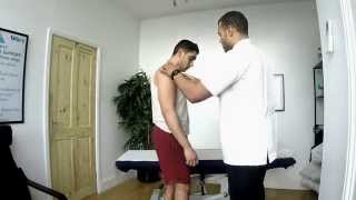 What is Osteopathy Demo treatment for shoulder injury [upl. by Eisyak880]