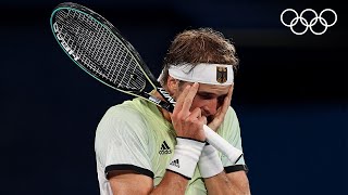 Tennis🎾 Zverev beats Djokovic for a place in the final  Tokyo2020 Highlights [upl. by Nawram294]