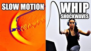 How does a whip break the sound barrier Slow Motion Shockwave formation  Smarter Every Day 207 [upl. by Drawe]