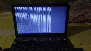 No bootable device insert boot device and press any key solution [upl. by Ahseyk318]