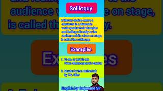 Soliloquy  What is Soliloquy  Soliloquy kya hoti hai  Soliloquy a literary term [upl. by Atiana91]