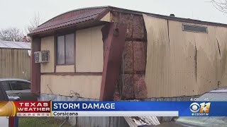 Officials Say Tornado Caused Storm Damage In Corsicana [upl. by Aribold333]