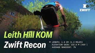 Leith Hill KOM  London  Zwift Recon [upl. by Nnaeirual]