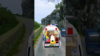 BUS AND TRACK BIG ACCEDENT 🚌 💥 🚛 EMERGENCY AMBULANCE BUSSEDGAMINGYTSHORTSSUBSCRRIBE [upl. by Suidaht]