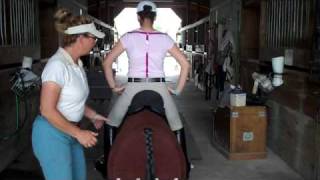 1 Mechanical Horse Equicizer in a Novice Dressage Lesson [upl. by Eldin974]