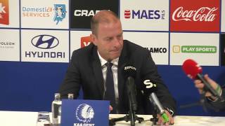 🎙 Persconferentie na KAA Gent  YR KV Mechelen [upl. by Yeldud]