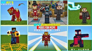 DOWNLOAD NOW  LATEST ADDON FOR MCPE  JEYS SUPERHEROES 120 [upl. by Jacie410]