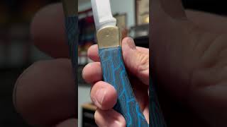 BUCK 110 LockBack Folding Pocket Knife Custom Micarta Upclose and Personal [upl. by Guthry]