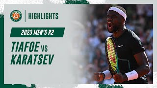 Tiafoe vs Karatsev Round 2 Highlights  RolandGarros 2023 [upl. by Aztilem]