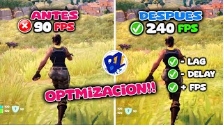 La MEJOR OPTIMIZACION Para FORTNITE 2024 Capitulo 5 ✅ FPS LAG [upl. by Odlanar627]