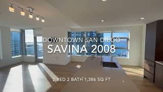 Million Dollar views in this Little Italy San Diego Condo  Savina 2008 [upl. by Ailito]