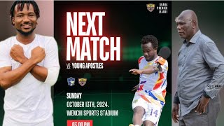 Young Apostles vs Hearts of Oak Team News Aboubakar Ouattara prematch  goalscoring amp More [upl. by Peggir]