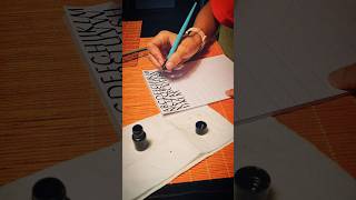 Learning dip pen calligraphy [upl. by Faina]