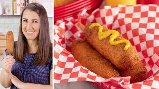 How to Make Hand Dipped Corn Dogs [upl. by Osnofedli]