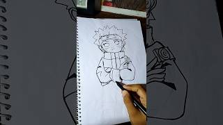 Naruto drawing easy step by step shorts [upl. by Dadivitan]