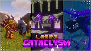 LEnders Cataclysm Minecraft Mod Showcase  New Bosses Weapons amp Structures  Forge 120119 [upl. by Zetniuq]