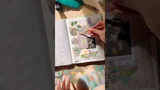 ASMR Fairy Journal 🩵Aesthetic Autumn Journaling 🌿✨ short shorts asmr journal sketchbook [upl. by Ojeillib385]