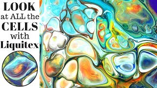 Get BIG CELLS Making Fluid Art with XIM and Liquitex Pouring Medium [upl. by Adila]