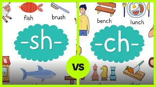 Digraphs  Lets Learn About the ch and sh Sounds [upl. by Anyad]