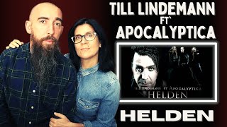 Till Lindemann ft Apocalyptica  Helden REACTION with my wife [upl. by Derraj919]