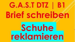 GAST DTZ B1 Briefe schreiben Prüfung B1 Neu 2024 [upl. by Fergus]