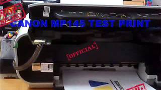 canon mp145 test prink ink tank [upl. by Enaasiali]